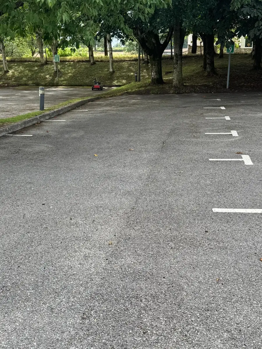 Car park cleared of moss by South West Bin Cleaning Co